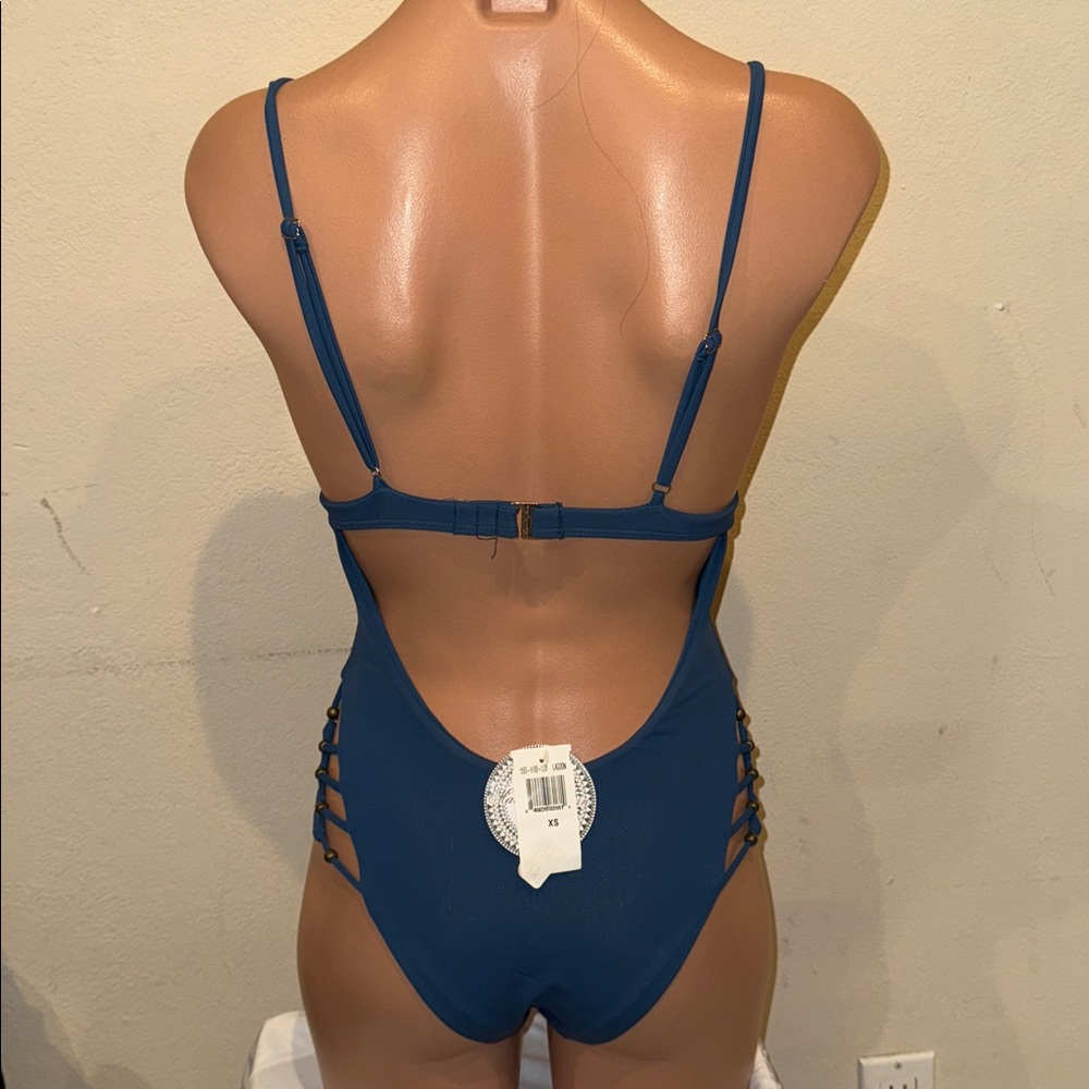 NWT Mara Hoffman one piece swimsuit size XS lagoon - Picture 5 of 6